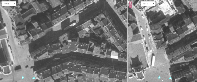 Bruxelles - Saint-Joose - rue Verbist_1953 vs 1971_bruciel.PNG