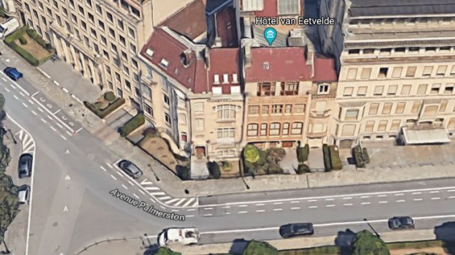 Bruxelles - Une vue du ciel de l'avenue Palmerston. - © GOOGLE.jpg