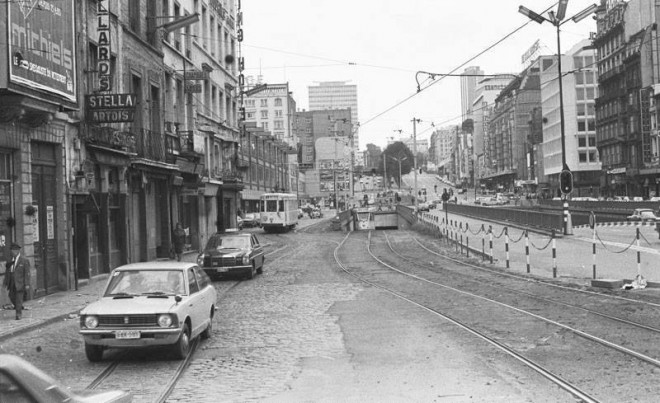 Bruxelles - avenue du Boulevard - Trémie de la station ROGIER - 1977_auteur inconnu.jpg