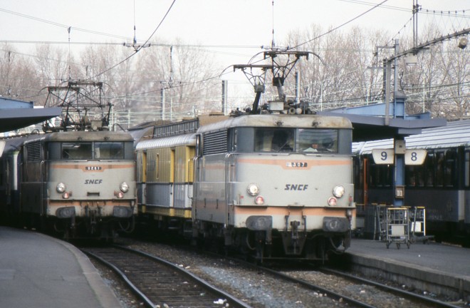 BB 9307 BB 9261 Paris Gare D'Austerlitz 29-01-1990-3052.jpg
