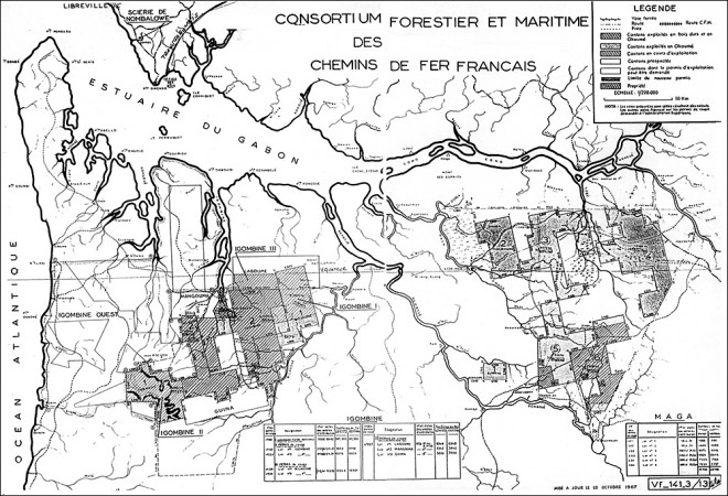 (6) Carte Consortium Forestier et Maritime Chemins de fer Français MAJ 10 10 1967.jpg