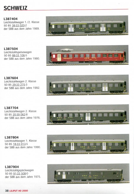 Liliput voitures CFF allégées  0001.JPG