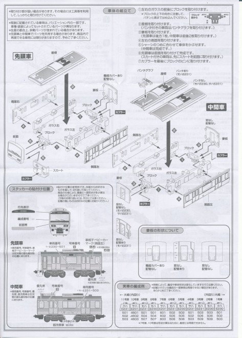 Bandai B-Train Shorty 6 Yamanote E231-500 notice 02.JPG