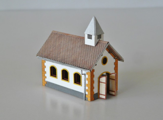 Chapelle HO, maquette chapelle, chapelle échelle ho, église ho, maquette église, église ho, eglise ho,BOIS MODELISME.JPG